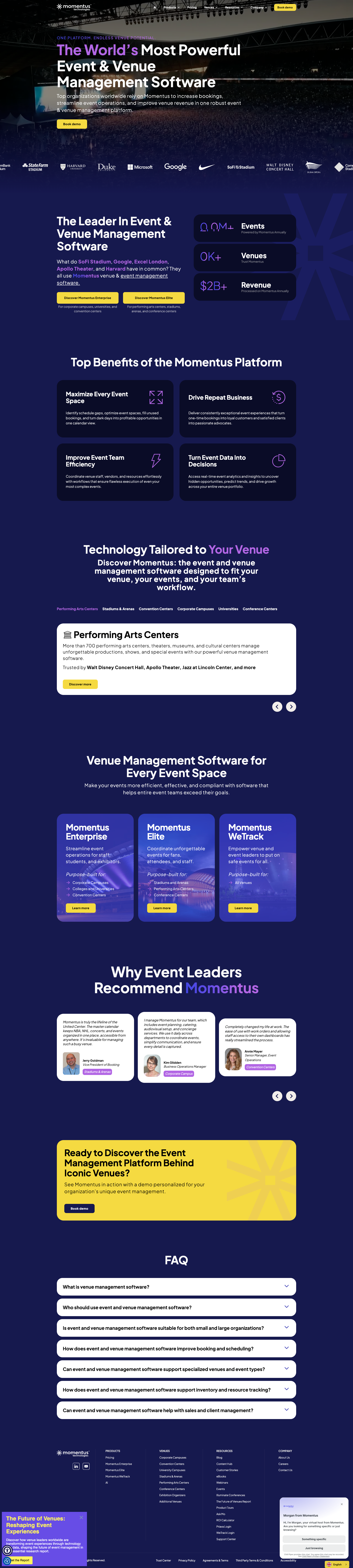 New Momentus site